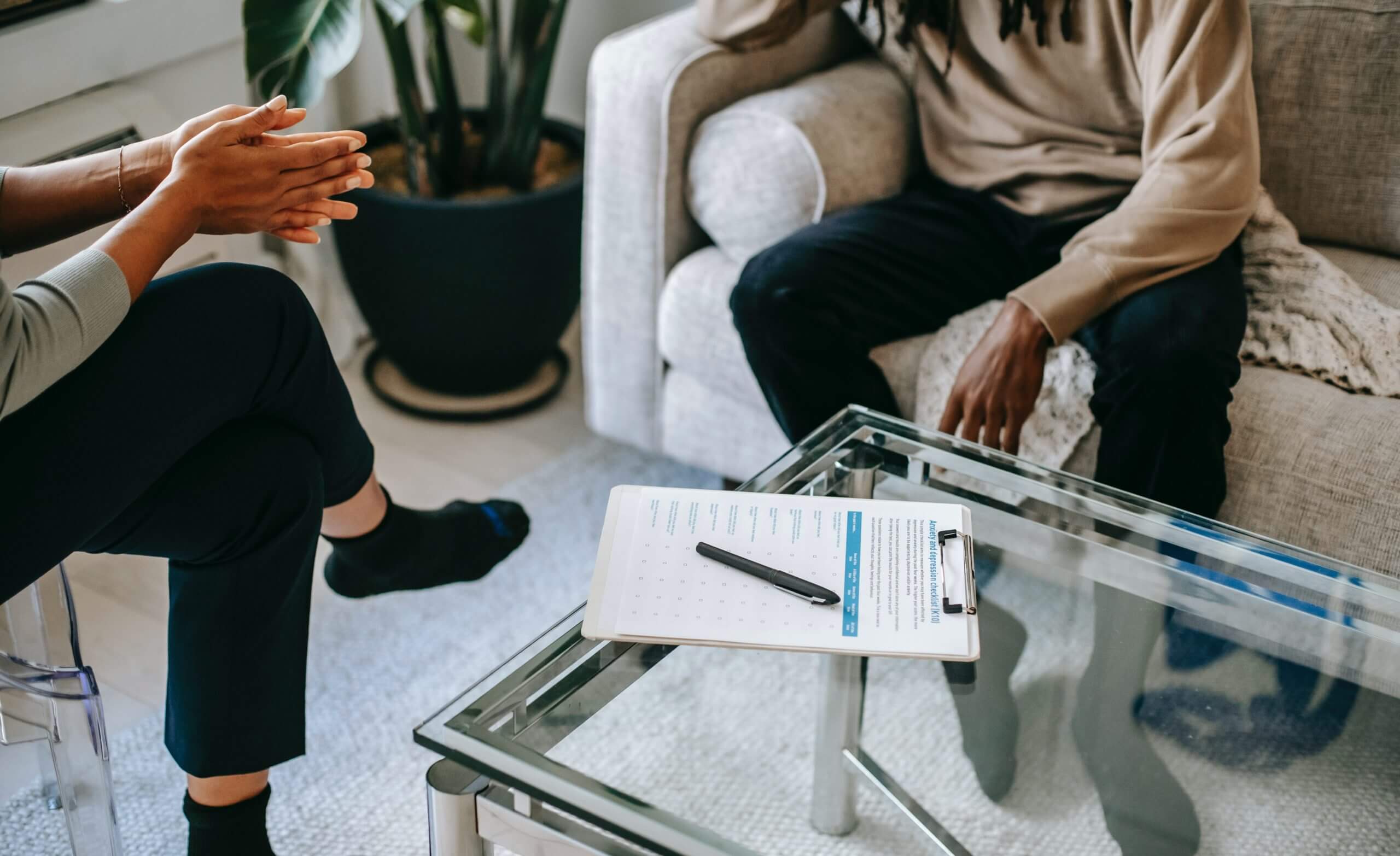 Man Talking To Therapist